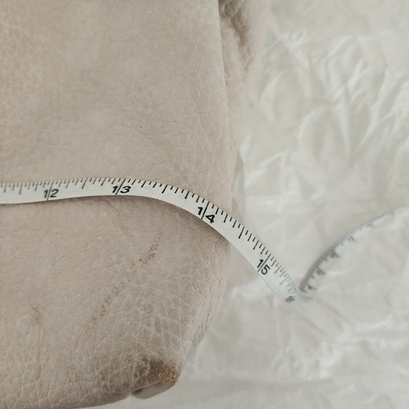 Jimmy Choo Cream Shoulder Bag Grey Gray Handle Purse Designer Leather Fashion - Picture 8 of 11